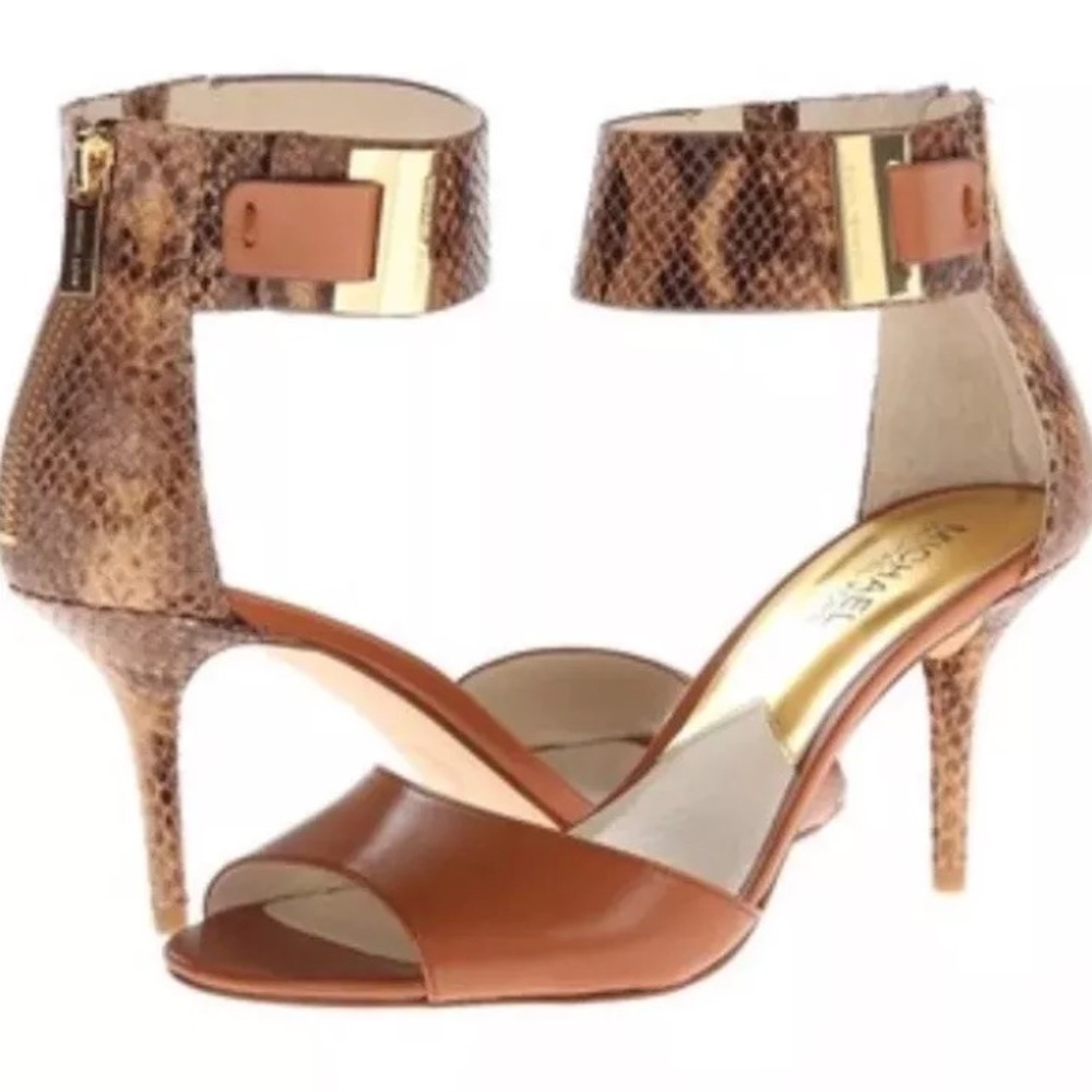 New Michael Kors Giuliana Peep Toe Sandals size 8